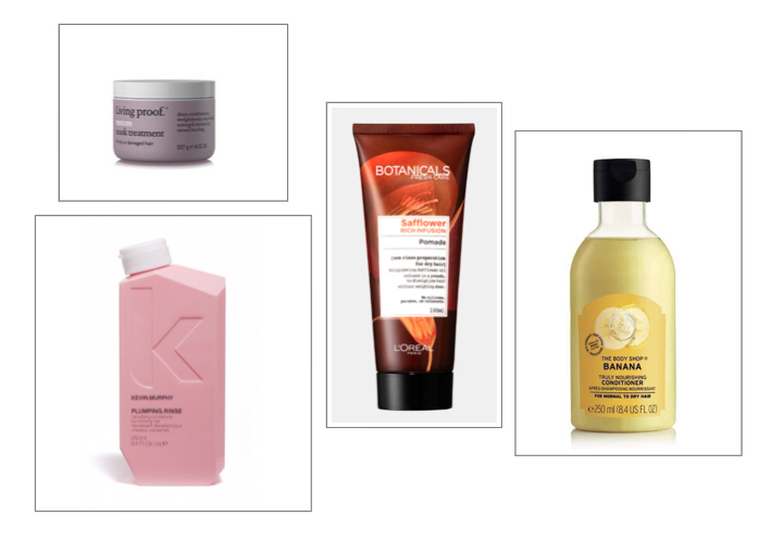 odżywki living proof: kevin murphy: loral botanicals: body shop banana .jpg